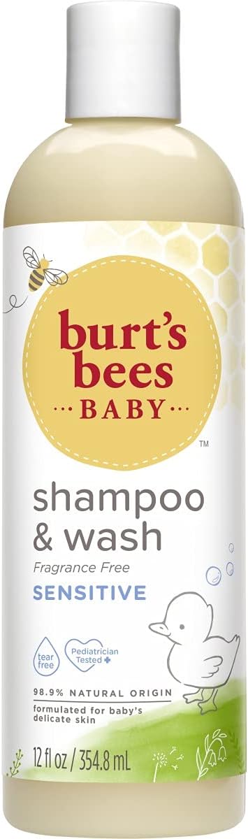 Burt's Bees Baby Shampoo and Wash 3-Pack, 2 Original and 1 Calming with Lavender, 12 Fl Oz Each - Image 8